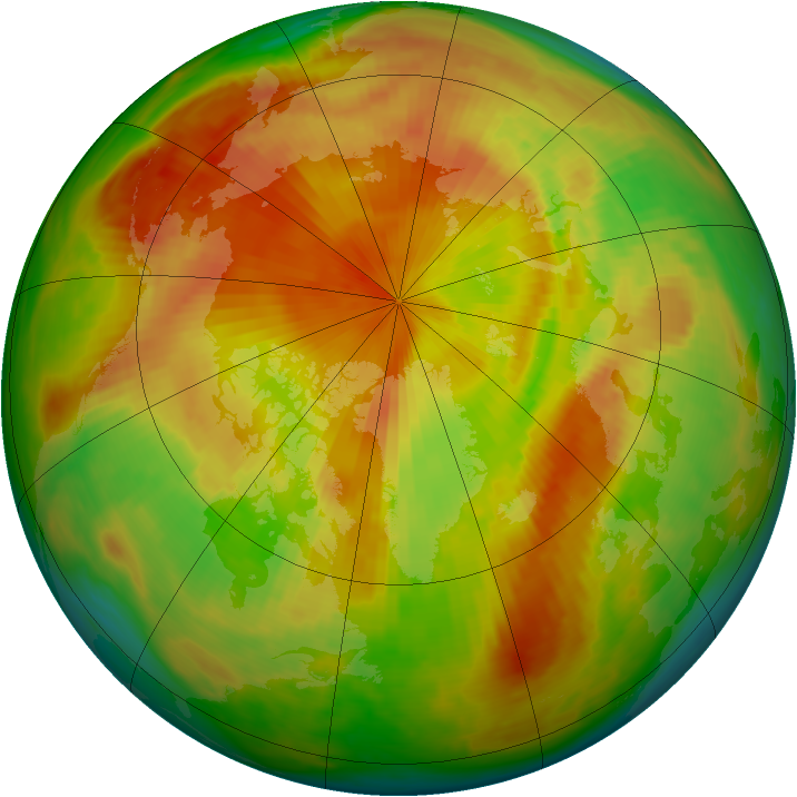 Arctic ozone map for 08 May 1998